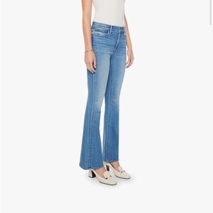 MOTHER Light Blue High-Rise Wide Leg Jeans